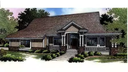 image of traditional house plan 1644